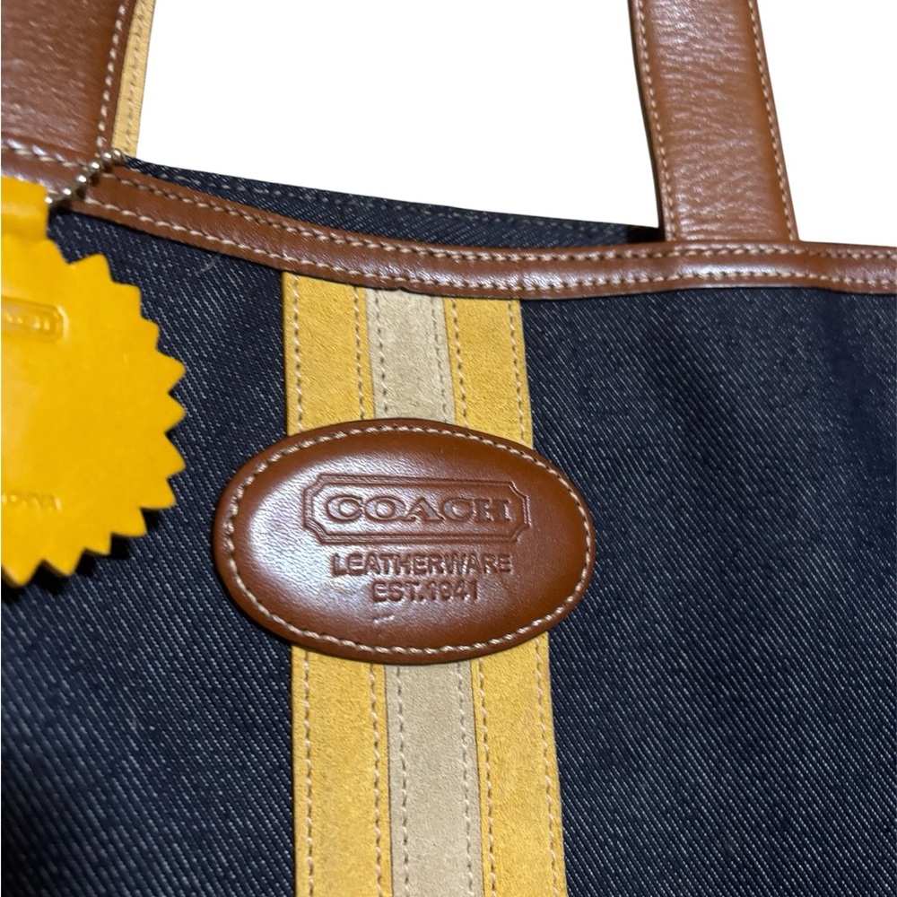 Coach denim tote bag - Picture 2 of 7